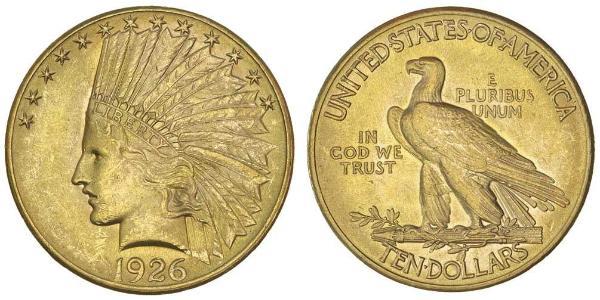 10 Dólar Estados Unidos de América (1776 - ) Oro 