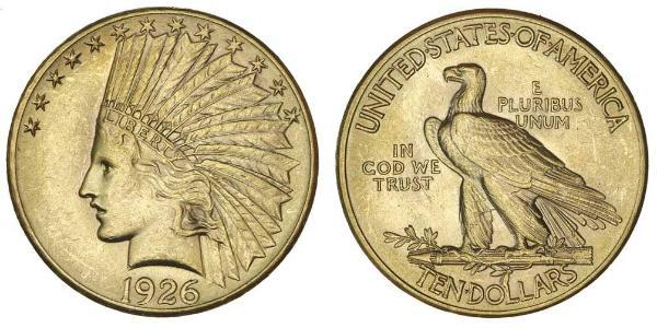 10 Dólar Estados Unidos de América (1776 - ) Oro 
