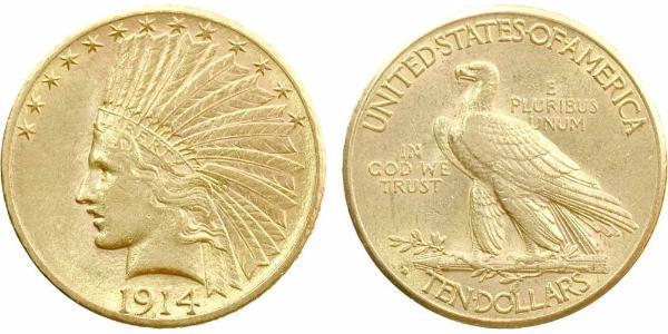 10 Dólar Estados Unidos de América (1776 - ) Oro 