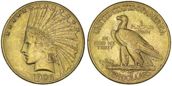 10 Dólar Estados Unidos de América (1776 - ) Oro 