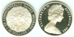 10 Dólar Australia (1939 - ) Plata Isabel II (1926-2022)