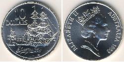 10 Dólar Australia (1939 - ) Plata 