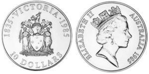 10 Dólar Australia (1939 - ) Plata 