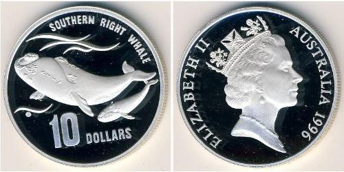 10 Dólar Australia (1939 - ) Plata 