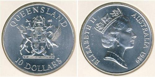 10 Dólar Australia (1939 - ) Plata 