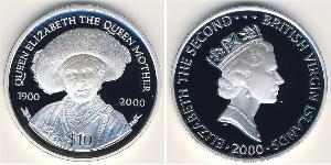 10 Dólar Islas Vírgenes Plata 