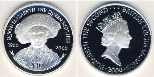 10 Dólar Islas Vírgenes Plata 