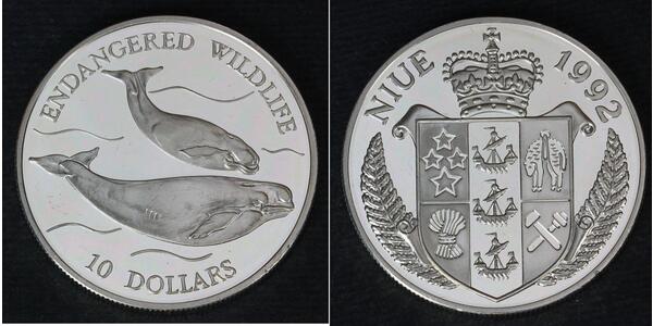 10 Dólar Niue Plata 