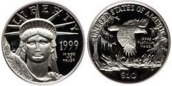 10 Dólar Estados Unidos de América (1776 - ) Platino 