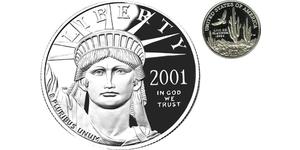 10 Dólar Estados Unidos de América (1776 - ) Platino 