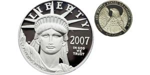 10 Dólar Estados Unidos de América (1776 - ) Platino 