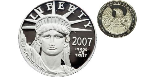 10 Dólar Estados Unidos de América (1776 - ) Platino 