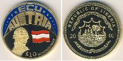 10 Dólar Liberia  