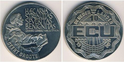 10 Ecu 荷兰王国 銅/镍 