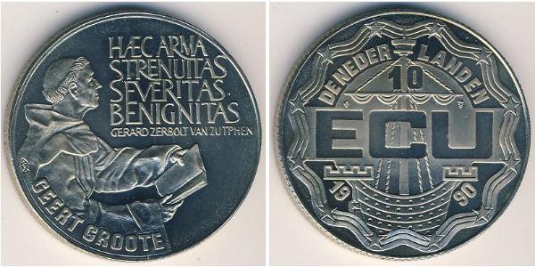 10 Ecu 荷兰王国 銅/镍 