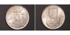 10 Escudo Estado Novo (Portugal) (1933 - 1974) Argent 