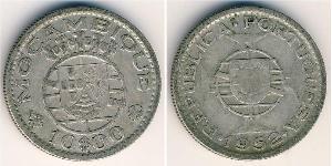 10 Escudo Mozambique Argent 