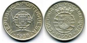 10 Escudo Mozambique Argent 