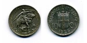 10 Escudo Portuguese Republic - Dictature nationale (1926-1933) Argent 