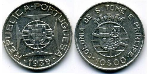 10 Escudo Sao Tomé-et-Principe (1469 - 1975) Argent 