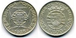 10 Escudo Mozambico Argento 