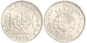 10 Escudo Mozambico Argento 