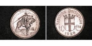 10 Escudo Portuguese Republic - Ditadura Nacional (1926 - 1933) Argento 