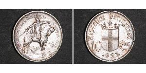 10 Escudo Portuguese Republic - Ditadura Nacional (1926 - 1933) Argento 
