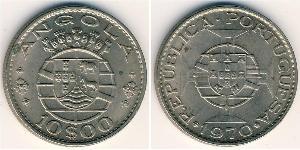 10 Escudo Portugal / Portuguese Angola (1575-1975) Copper/Nickel 