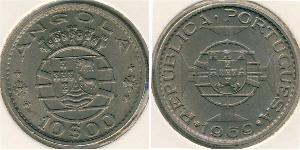 10 Escudo Portugal / Portuguese Angola (1575-1975) Copper/Nickel 