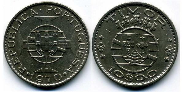 10 Escudo Timor-Leste (1702 - 1975) / Portugal Copper/Nickel 