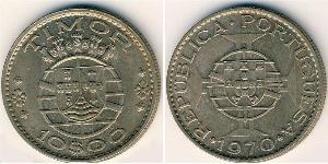 10 Escudo Portugal / Timor oriental (1702 - 1975) Cuivre/Nickel 