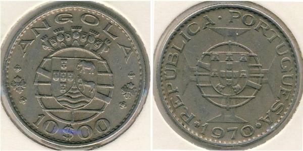 10 Escudo Portugal / Timor oriental (1702 - 1975) Cuivre/Nickel 