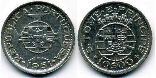 10 Escudo Sao Tomé-et-Principe (1469 - 1975) Cuivre/Nickel 