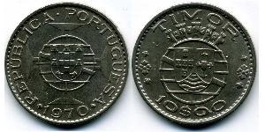 10 Escudo Portugal / Osttimor (1702 - 1975) Kupfer/Nickel 