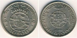 10 Escudo Portugal / Portuguese Angola (1575-1975) Kupfer/Nickel 