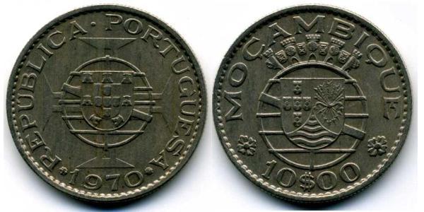 10 Escudo Mozambique Níquel/Cobre 