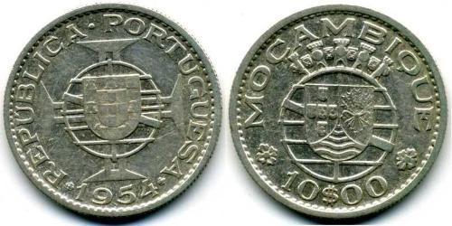 10 Escudo Mozambique Plata 