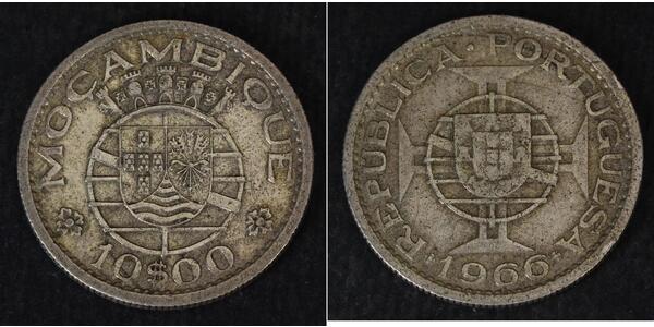 10 Escudo Mozambique Plata 