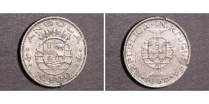 10 Escudo Portugal / Portuguese Angola (1575-1975) Plata 