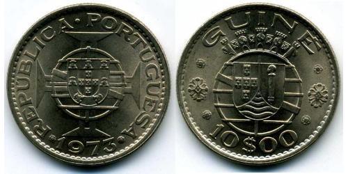 10 Escudo Guinea Portoghese (1474-1974) Rame/Nichel 