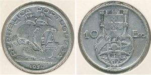 10 Escudo Estado Novo (Portugal) (1933 - 1974) Silber 