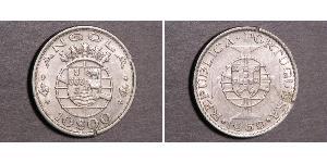 10 Escudo Portugal / Portuguese Angola (1575-1975) Silber 