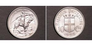 10 Escudo Portuguese Republic - Ditadura Nacional (1926 - 1933) Silber 