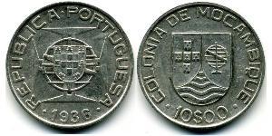 10 Escudo Mozambique Silver 