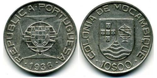10 Escudo Mozambique 銀 