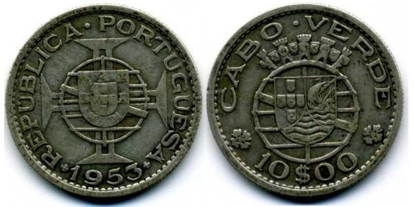 10 Escudo 佛得角 / 葡萄牙 銀 