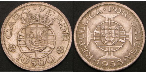 10 Escudo 佛得角 / 葡萄牙 銀 