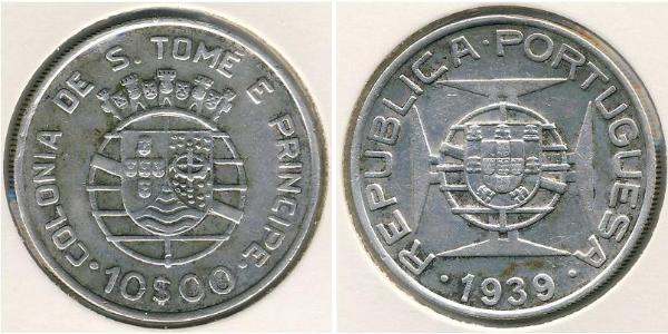 10 Escudo 圣多美和普林西比 銀 