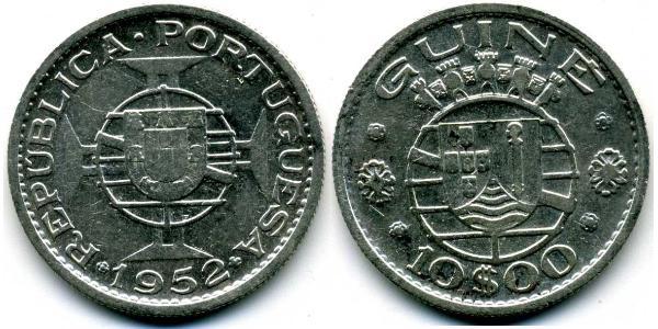10 Escudo 葡屬幾內亞 (1474 - 1974) / 葡萄牙 銀 